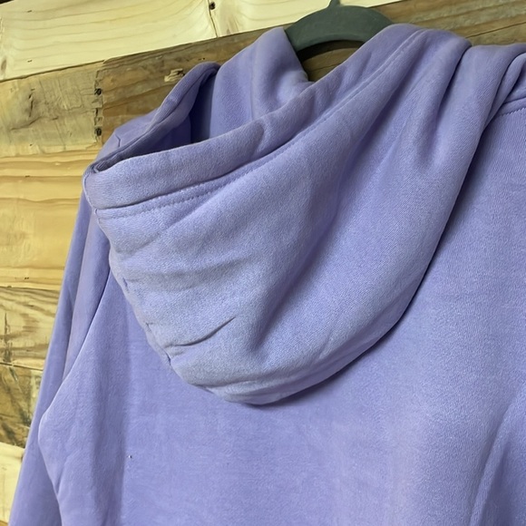Reflex size XL Super Soft & Stretchy Lavender Hoodie with Pocket & White Accents - Picture 8 of 9